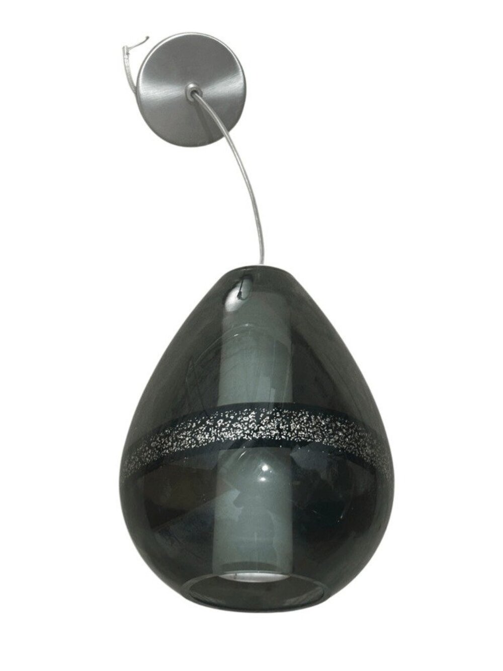 Vintage LBL Miyu Modern Style Blown Art Glass Wired Pendant Light